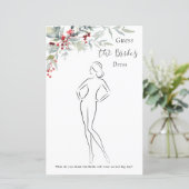 Papier Berries d'hiver Verdure Foliage Fête des mariées J (Debout devant)