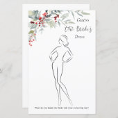 Papier Berries d'hiver Verdure Foliage Fête des mariées J (Devant / Derrière)