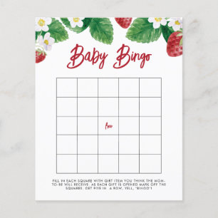Papier Berry été Sweet Baby Bingo Douche Jeu
