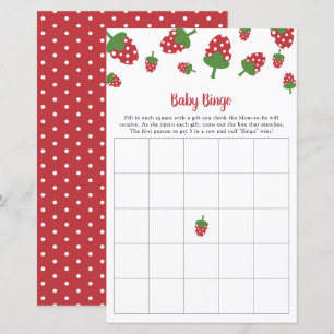 Papier Berry Sweet Baby shower Bingo Game Party Activité