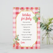 Papier Berry Sweet Strawberry Summer Wives for Baby Card (Debout devant)