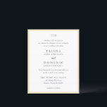 Papier Beurre de Trisha Faire-part de mariage budgétaire<br><div class="desc">Invitations de mariage modernes avec un design propre avec des polices serif et script.</div>