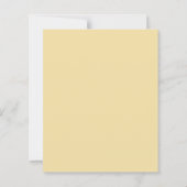 Papier Beurre élégant Faire-part de mariage budget jaune (Dos)