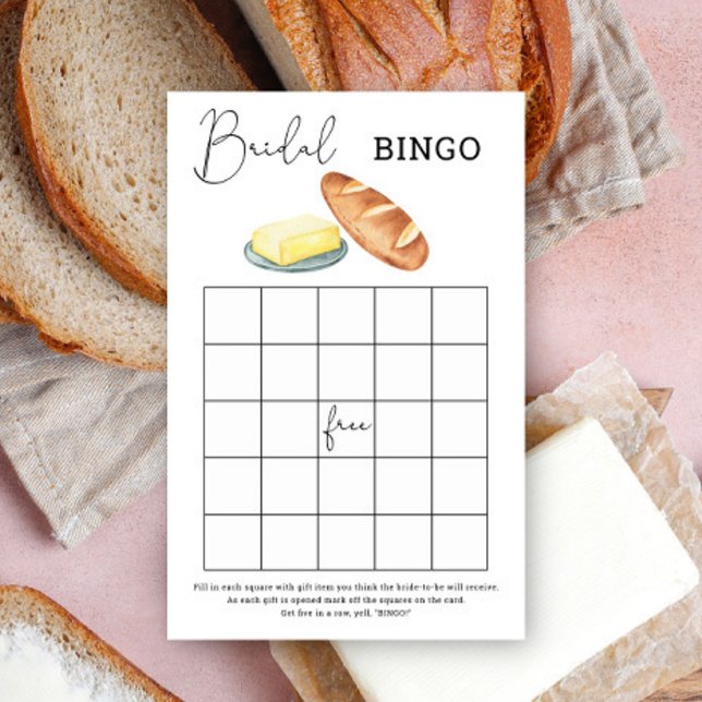 Papier Beurre ensemble douche nuptiale jeu de bingo (Créateur téléchargé)