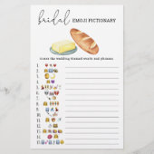 Papier Beurre ensemble - photo émoticônes de douche nupti (Devant)