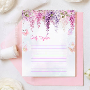 Papier Beurre floral Anniversaire Heure Capsule Note