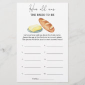 Papier Beurre - Quel âge avait la mariée pour être (Devant)