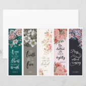 Papier Bible Verse Signet (Devant / Derrière)