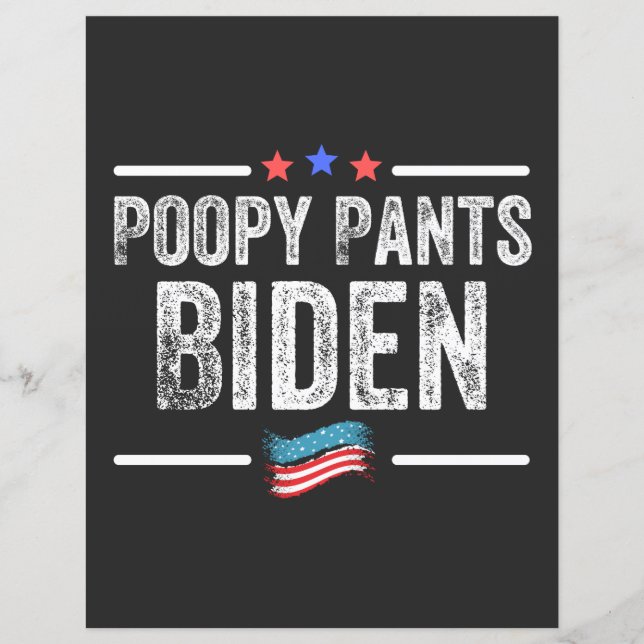 Papier Biden Culotte Fécale (Devant)
