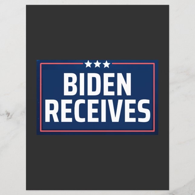 Papier Biden Receives (Devant)