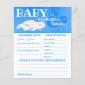 Papier Biélorussie Baby shower océanique Prédictions, Con (Devant)