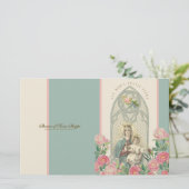 Papier Bienheureuse Vierge Marie Jésus Prière Saint-Thérè (Debout devant)