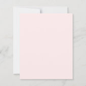Papier Bientôt sur les mers petite fille rose Invitation (Dos)