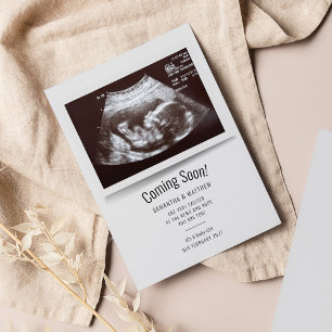 Papier Bientôt Ultrasound Photo Annonce de grossesse