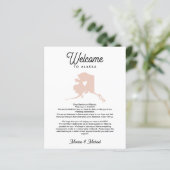 Papier Bienvenue à ALASKA | Lettre & Itinéraire TOUTE COU (Debout devant)