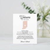 Papier Bienvenue en Indiana Lettre et itinéraire de n'imp (Debout devant)