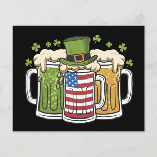 Papier Bière irlandaise Irlande États-Unis Drapeau améric