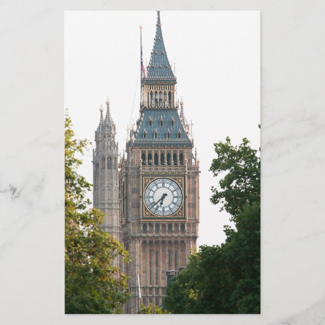 Papier Big Ben Londres Angleterre (Devant)
