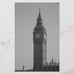 Papier Big Ben noir et blanc
