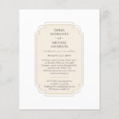 Papier Bilingue Espagnol Boda Mariage Budget (Devant)
