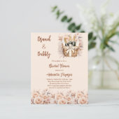 Papier Bimbbly brunch pêche rose de la douche nuptiale in (Debout devant)