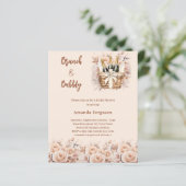 Papier Bimble crème brunch nuptiale Douche nuptiale invit (Debout devant)