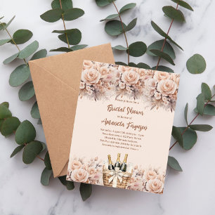Papier Bimble crème brunch rose nuptiale invitation