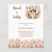 Papier Bimeau brunch beige Bridal Douche invitation (Devant)
