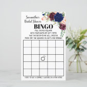 Papier Bingo anglais espagnol nuptiale jeu de douche mari (Debout devant)