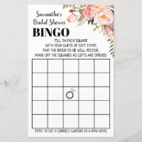 Bingo anglais espagnol nuptiale jeu de douche mari