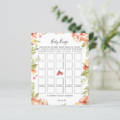 Papier Bingo bébé | Little Ladybug Baby shower Jeu (Debout devant)