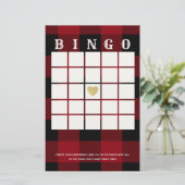 Papier Bingo Buffalo Plaid (Debout devant)