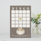 Papier Bingo citrouille Floral (Debout devant)