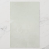 Papier Bingo de Baby Shower Géométrique à l'Eucalyptus (Dos)