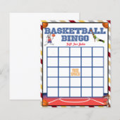 Papier Bingo de basket-ball - Jeux de Baby shower (Devant / Derrière)