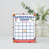 Papier Bingo de basket-ball - Jeux de Baby shower (Debout devant)
