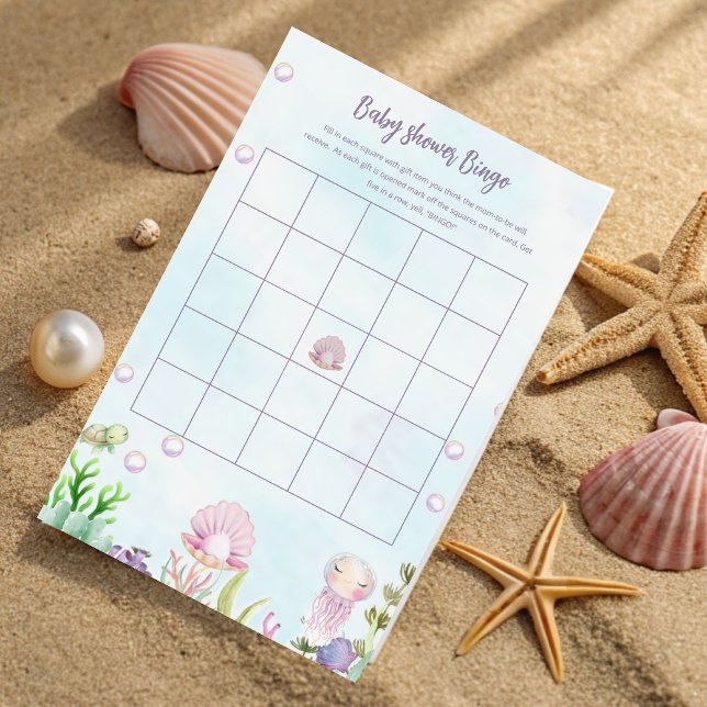 Papier Bingo de bébé perle sous-marine (Créateur téléchargé)