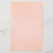 Papier Bingo de douche de mariée Rose Gold et rose saumon (Dos)