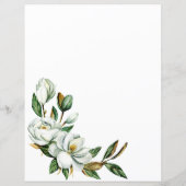 Papier Bingo de Fête des mariées Floral Rustique Magnolia (Dos)