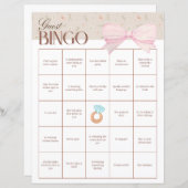 Papier Bingo de Invités à une Fête de Mariée (Devant / Derrière)