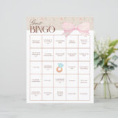 Papier Bingo de Invités à une Fête de Mariée (Debout devant)