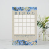 Papier Bingo de la Baby Shower Fiançailles Etoiles de Mer (Debout devant)