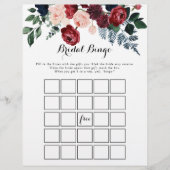 Papier Bingo de la marine rose de Bourgogne (Devant)