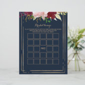 Papier Bingo de mariée en or géométrique, jeu de Fête des (Debout devant)