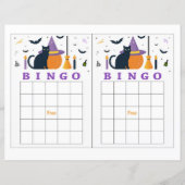 Papier Bingo d'Halloween (Devant)