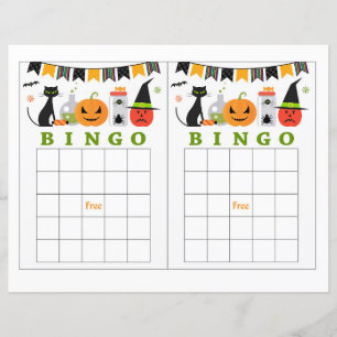 Papier Bingo d'Halloween