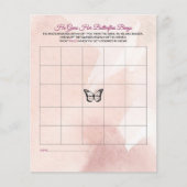 Papier Bingo Fête des mariées papillon (Devant)