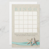 Papier Bingo Fête des mariées Starfish (Devant / Derrière)