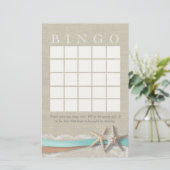 Papier Bingo Fête des mariées Starfish (Debout devant)