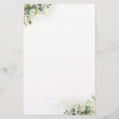 Papier Bingo Fête des mariées verte (Dos)